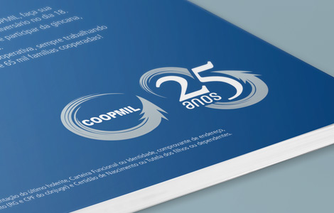 Conceito e design para campanha Coopmil 25 anos